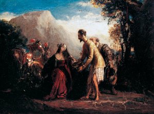 Don Quijote og Dulcinea (olje på lerret