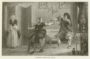 Monsieur Jourdain og Nicole av Charles Robert Leslie