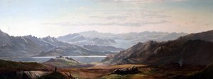 Fjellscene, Wales (?) av Charles Robert Leslie