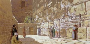 Klagemuren, i Jerusalem, 1872