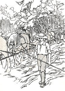 En nybygger som rydder sitt land, 1912 av Charles Robinson