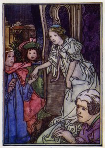 Askepott (farge litho) av Charles Robinson