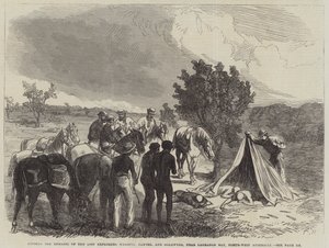Finne restene av de tapte oppdagelsesreisende, Harding, Panter og Goldwyer, nær Lagrange Bay, Nordvest-Australia av Sir John Charles Robinson