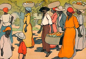 Går til markedet, 1912 av Charles Robinson