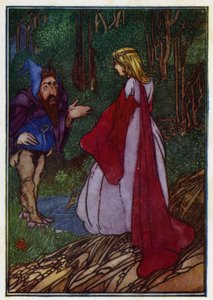 "Jeg skulle ønske at du skulle bli den kjekkeste mannen i verden" (farge litho) av Charles Robinson