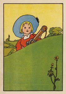 Illustrasjon for babes og fugler (farge litho) av Charles Robinson