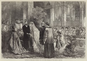 Ekteskap av hertugen av Norfolk med Lady Flora Hastings, ved Oratory, Brompton