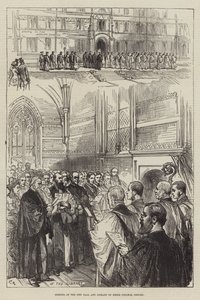 Åpning av New Hall and Library of Keble College, Oxford av Sir John Charles Robinson