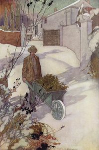 Vår sentimentale hage: Vinter (litho-farge) av Charles Robinson