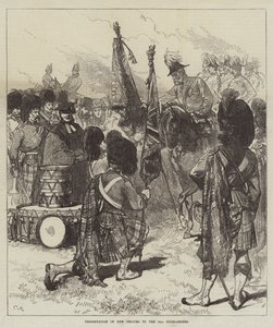 Presentasjon av nye farger til 42nd Highlanders av Sir John Charles Robinson