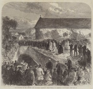 Katastrofen på Chester and Holyhead Railway, begravelsen i Abergele Churchyard av Sir John Charles Robinson