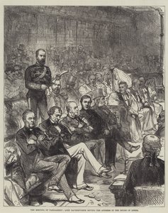 Parlamentsmøtet, Lord Ravensworth flytter adressen i House of Lords av Sir John Charles Robinson
