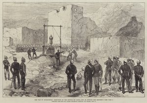 Krigen i Afghanistan, henrettelse av Kotwal i Cabul, 26. oktober, utenfor residensen