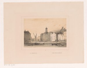 Utsikt over børsen i Rotterdam Labourse / The Exchange (tittel på objekt) Vues et monuments de la ville de Rotterdam / Utsikt og monumenter av byen Rotterdam (serietittel)
