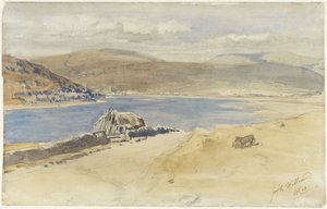 Utsikt over Loch Linnhe ved Fort William, Skottland av Charles Rochussen