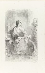 Helene ser gjennom et vindu av Charles Rochussen