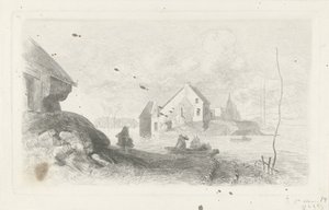Flood in Lith Watersnoodramp 1855 (serietittel) av Charles Rochussen