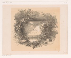 Tittel på vegg i landskap Tittelside for: Jacques Collin de Plancy, La Reine Berthe au grand pied, 1842 av Charles Rochussen