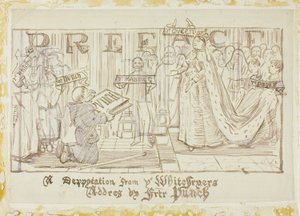 En deputasjon fra Whitefriars av Charles Samuel Keene