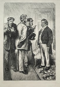 Vår juletyrkia, Mr. Bobsby Concerned, 1868. av Charles Samuel Keene