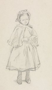 Studer for en liten jente av Charles Samuel Keene