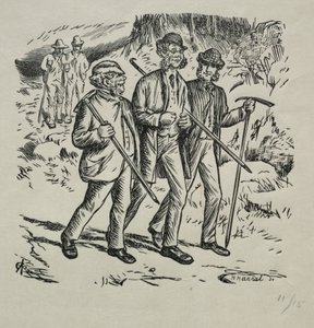 De tre navnene, 1869. av Charles Samuel Keene