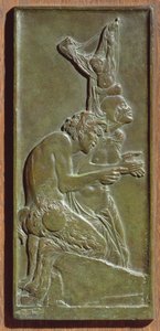 Nymfe og Satyr, ca. 1930 (bronse) (se også 165266)