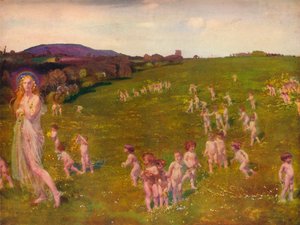 Vårens komme, 1913 av Charles Sims
