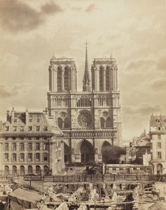 Notre Dame de Paris, tidlig på 1860-tallet.