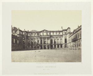 Paris Fire (fasaden til Palais de Saint-Cloud), fra serien "Paris Incendié"