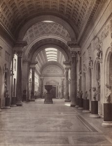 Vatikanet: Galerie Nuovo Braccio, ca. 1860. av Charles Soulier