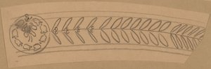 Studie for et grensedesign av Charles Sprague Pearce