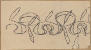Studie for et grensedesign av Charles Sprague Pearce