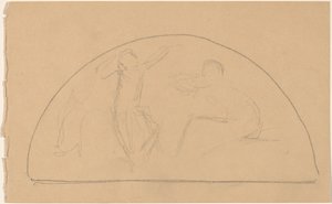 Studer for en Lunette av Charles Sprague Pearce