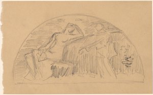 Studer for en Lunette av Charles Sprague Pearce