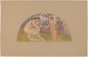 Studer for en Lunette av Charles Sprague Pearce