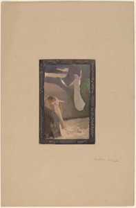 Studer for et panel av Charles Sprague Pearce