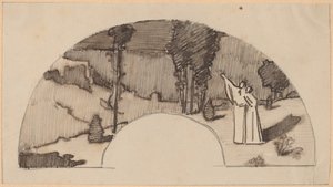 Studer for en buegang av Charles Sprague Pearce