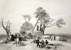 Panjab: Utpost av Rhodawala okkupert av British Piquets 10. februar 1845, plate 8 fra 