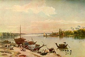 Barrackpur - På Ganges nær Calcutta, 1840-tallet, 1901.