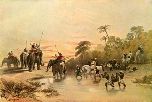 Retur fra Pig-Sticking i India, 1840-tallet, 1901.