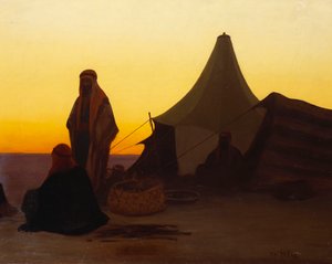 Et arabisk leirsted av Charles Theodore Frere