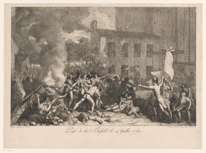 Beststorming van de Bastille, 14. juli 1789 Storming of the Bastille, 14. juli 1789 (tittel på objekt)
