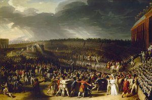 Federasjonens festival på Champ de Mars 14. juli 1790, 1792.