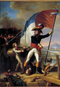 Generalen Pierre Augereau (1757-1816) ledet anklagen mot angrepet på Pont d