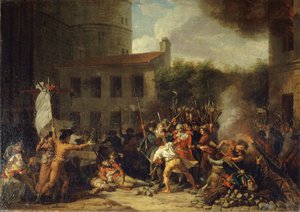 Stormingen av Bastillen 14. juli 1789, ca. 1793.