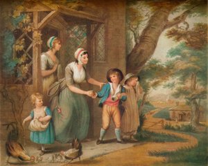 Going To School, c1800-tallet av Charles Turner