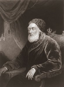 Kong George III i alderdommen. Portrett. (skrive ut)
