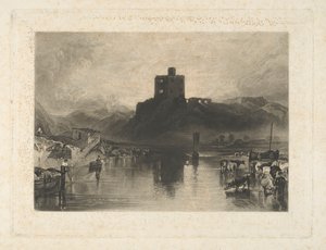 Norham Castle, ved elven Tweed av Charles Turner