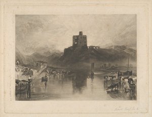 Norham Castle, ved elven Tweed av Charles Turner